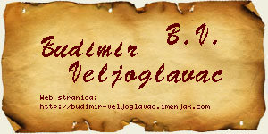 Budimir Veljoglavac vizit kartica